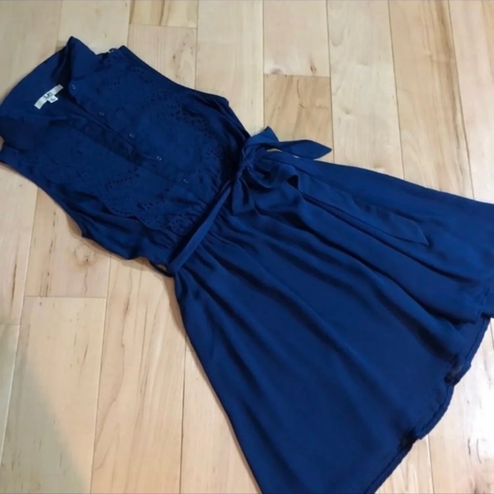 Ya Navy Ruffle Dress - Picture 5 of 11